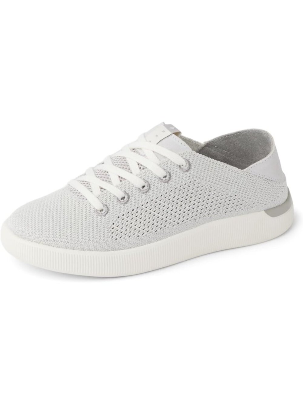 Women's Grey Lightweight Breathable Knit Soft Cushion Footbed Crush Back Heel